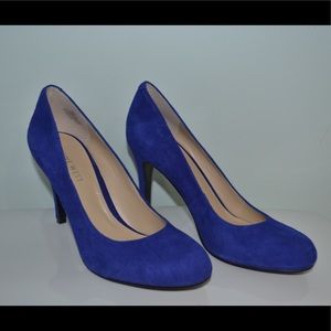 Nine West Blue Suede Pumps